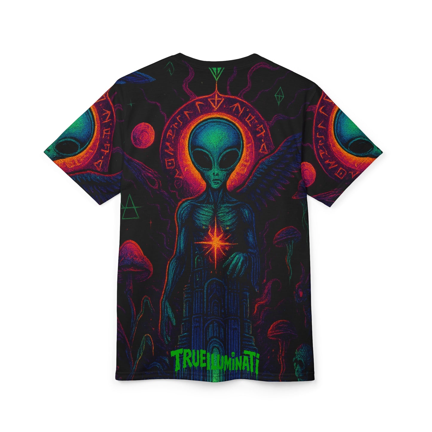 The Tower by Trueiluminati Unisex Tee, Unique Graphic Tee, Sci-Fi T-Shirt, Gift for Space Lovers, Men's & Women's Casual Wear