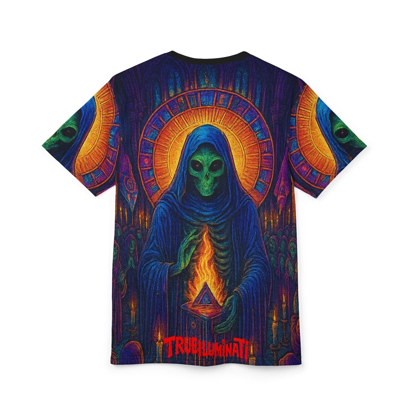 Lady D. by Trueiluminati Unisex Tee, Unique Graphic Tee, Sci-Fi T-Shirt, Gift for Space Lovers, Men's & Women's Casual Wear