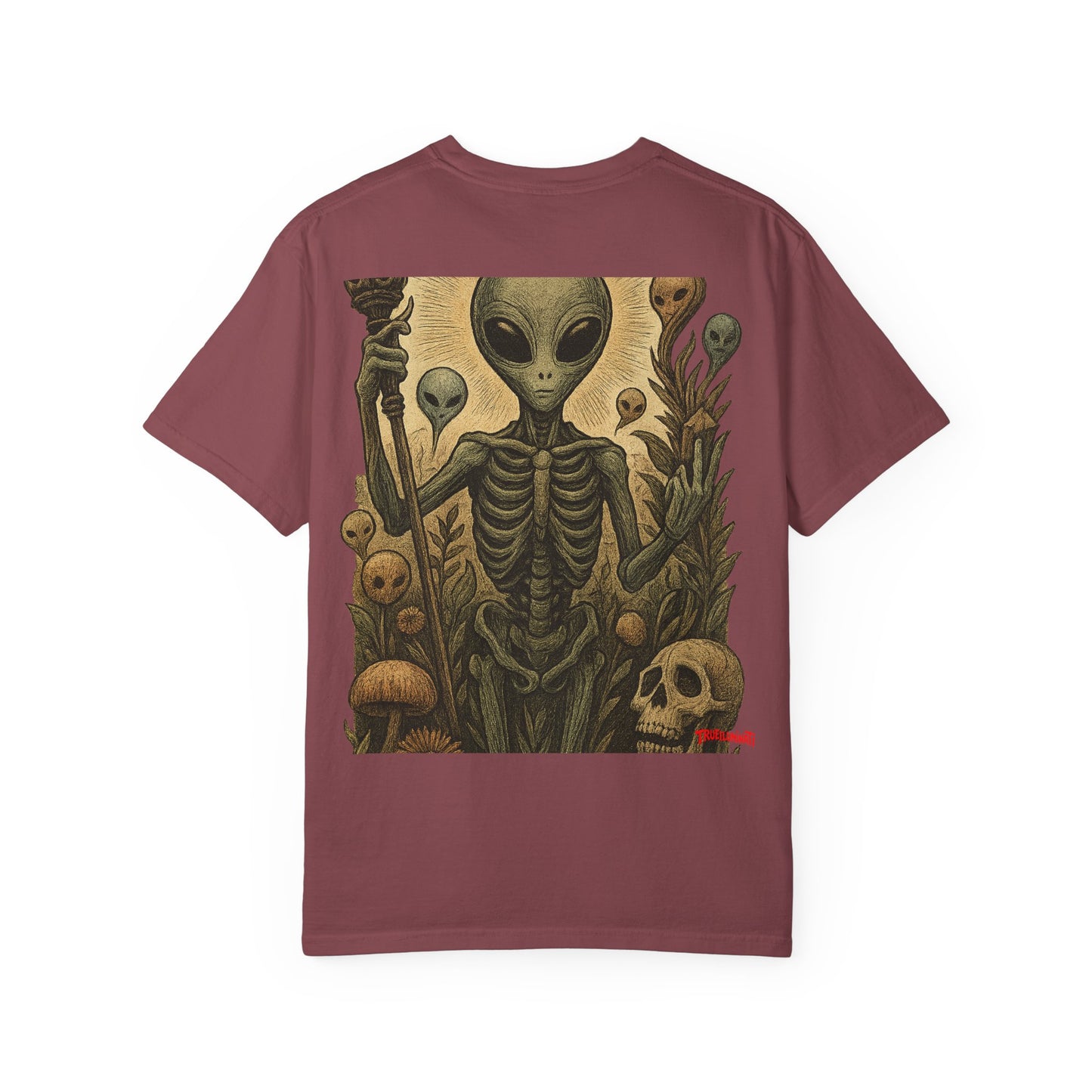 Seeker Alien By Trueiluminati -Inspired Unisex T-Shirt, Cool Graphic Tee, Gift for Sci-Fi Lovers, Trendy Streetwear, Casual Everyday Wear
