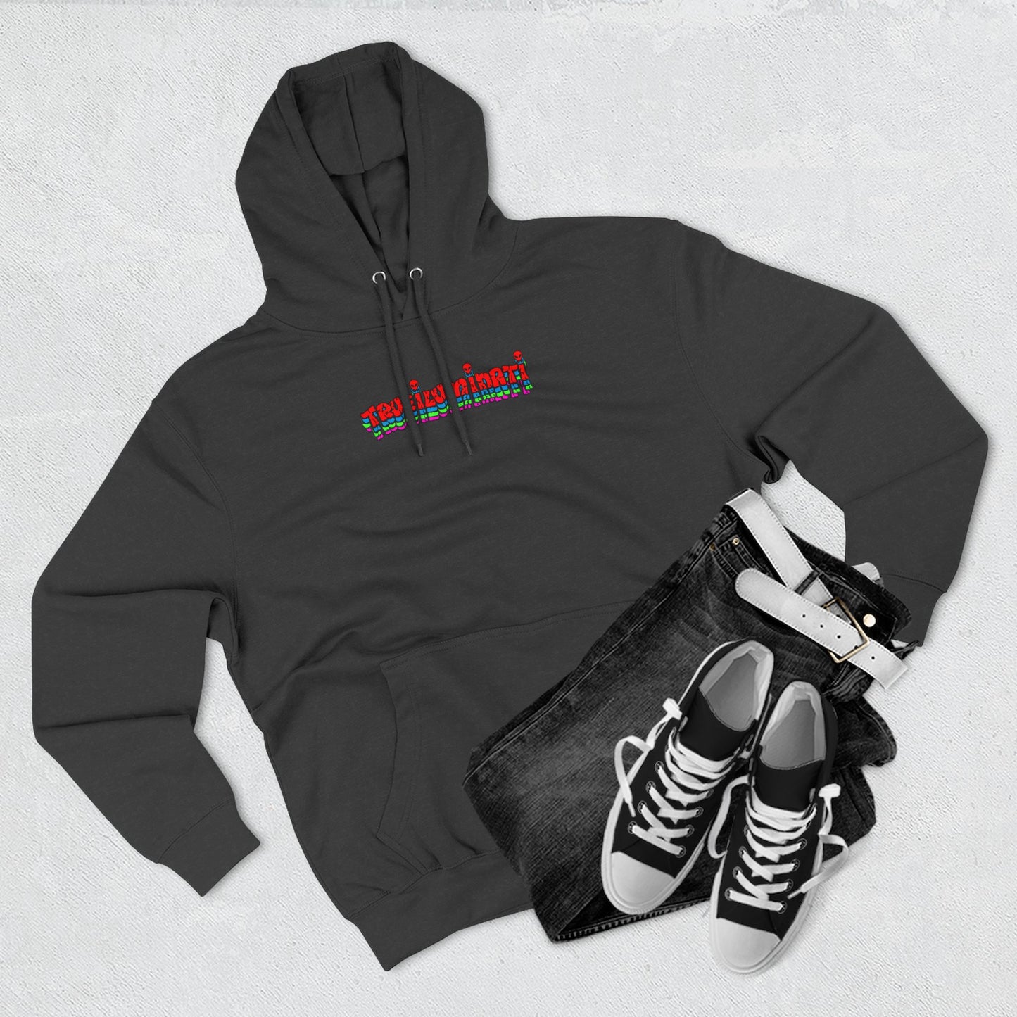 🔥 Fire Elemental Shaman Hoodie – By Trueiluminati Flame, Cosmic Streetwear, Unisex Style
