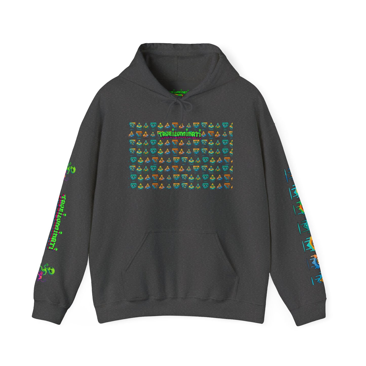Young simbol by Trueiluminati Unisex Hoodie, Cozy Sweatshirt for Outdoor Lovers, Gift for Adventurers, Eco-Friendly Fashion, Great for Camping
