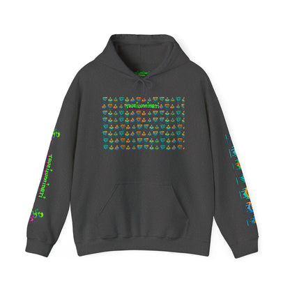 Young simbol by Trueiluminati Unisex Hoodie, Cozy Sweatshirt for Outdoor Lovers, Gift for Adventurers, Eco-Friendly Fashion, Great for Camping