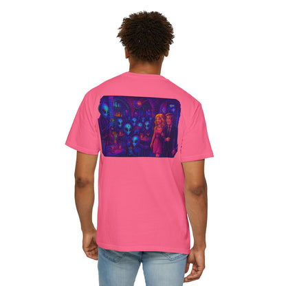 New  Disco Club By Trueiluminati Unisex T-shirt with Alien Love Design, Fun Graphic Tee, Casual Wear, Gift for Friends, Unique Party Shirt, Statement Top