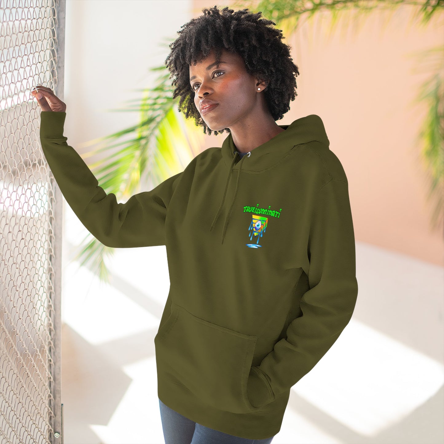 Psychedelic Three-Panel Fleece Hoodie, Cozy Hoodie for Festival Lovers, Unique Gift for Art Enthusiasts, Perfect for Casual Outings, [...]