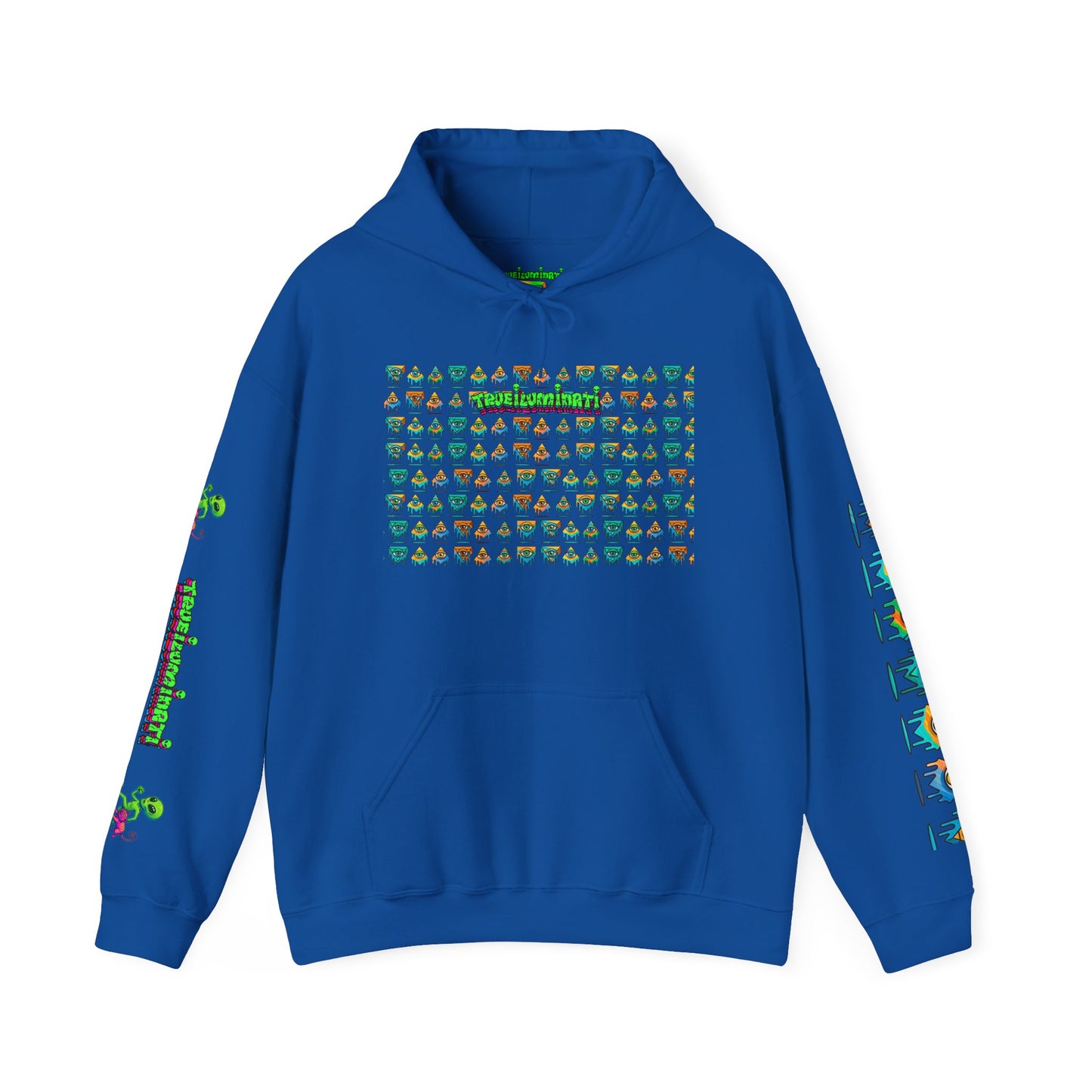 Young simbol by Trueiluminati Unisex Hoodie, Cozy Sweatshirt for Outdoor Lovers, Gift for Adventurers, Eco-Friendly Fashion, Great for Camping