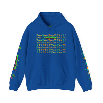 Young simbol by Trueiluminati Unisex Hoodie, Cozy Sweatshirt for Outdoor Lovers, Gift for Adventurers, Eco-Friendly Fashion, Great for Camping