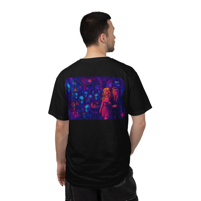 New  Disco Club By Trueiluminati Unisex T-shirt with Alien Love Design, Fun Graphic Tee, Casual Wear, Gift for Friends, Unique Party Shirt, Statement Top