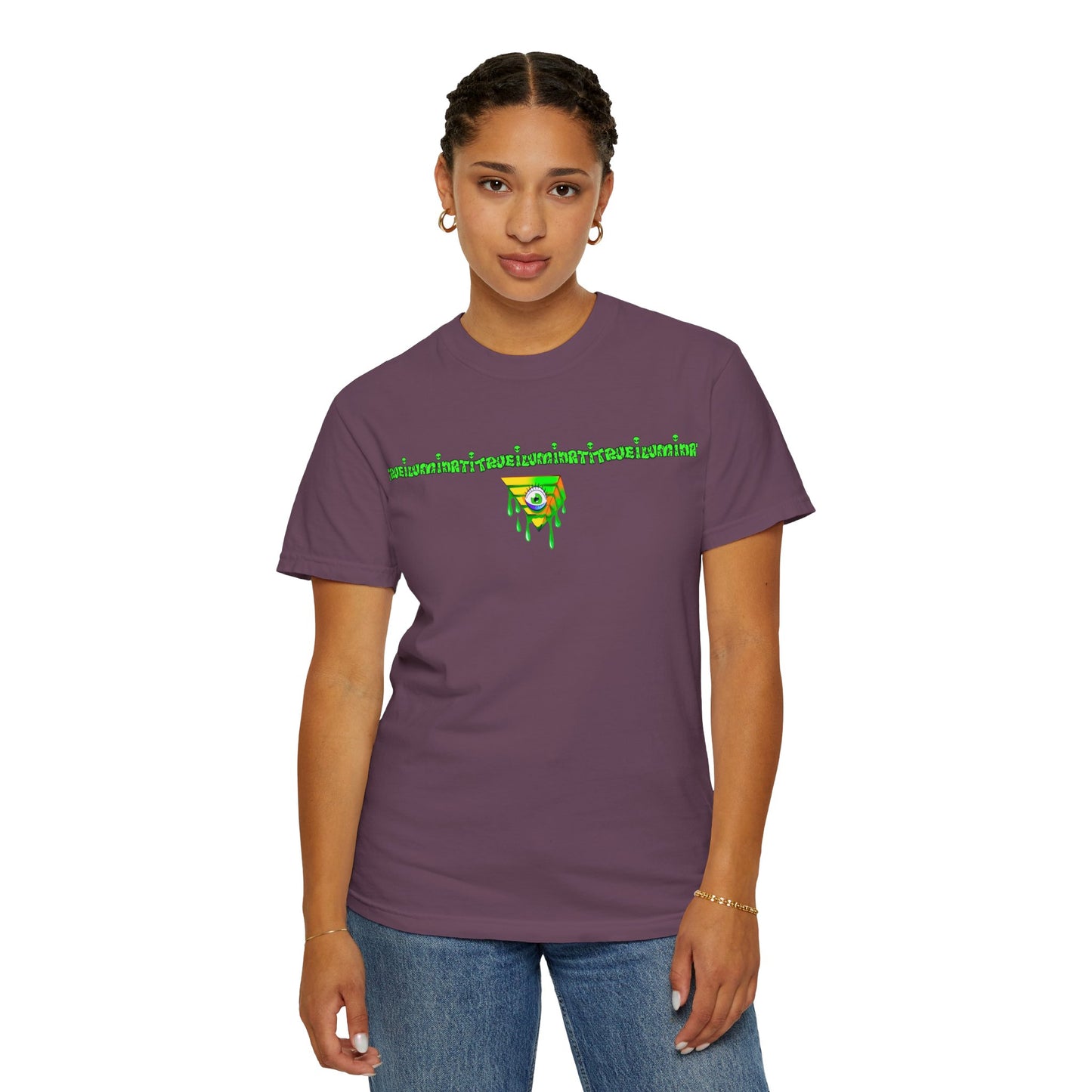 Welcome To The Club By Trueiuminati Unisex Gothic Tattoo-Style Shirt – Exclusive Trueiluminati Design Garment-Dyed T-shirt