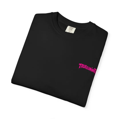 Fallen Alien by Trueiluminati Art Tee - Trippy Graphic Unisex T-shirt, Perfect for Festivals, Gifts, Alien Lovers, Casual Wear, Summer Vibes