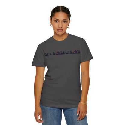 Hell Path By Trueiluminati Garment-Dyed T-shirt Unisex Gothic Tattoo-Style Shirt – Exclusive Trueiluminati Design