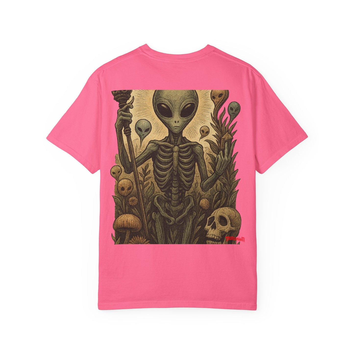 Seeker Alien By Trueiluminati -Inspired Unisex T-Shirt, Cool Graphic Tee, Gift for Sci-Fi Lovers, Trendy Streetwear, Casual Everyday Wear
