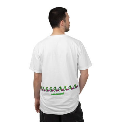 Alien-Inspired Garment-Dyed Unisex T-Shirt, Fun Graphic Tee, Casual Wear, Gift for Space Lovers, Unique Everyday T-Shirt