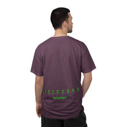 Alien-Inspired Garment-Dyed Unisex T-Shirt, Fun Graphic Tee, Casual Wear, Gift for Space Lovers, Unique Everyday T-Shirt