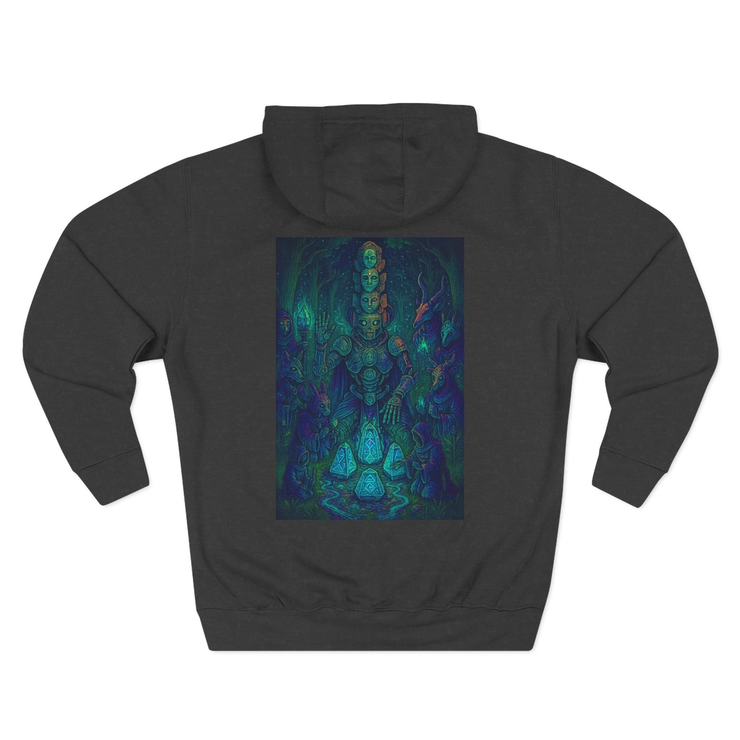 💧 Water Elemental Shaman Hoodie – By Trueiluminati Flow, Cosmic Streetwear, Unisex Style