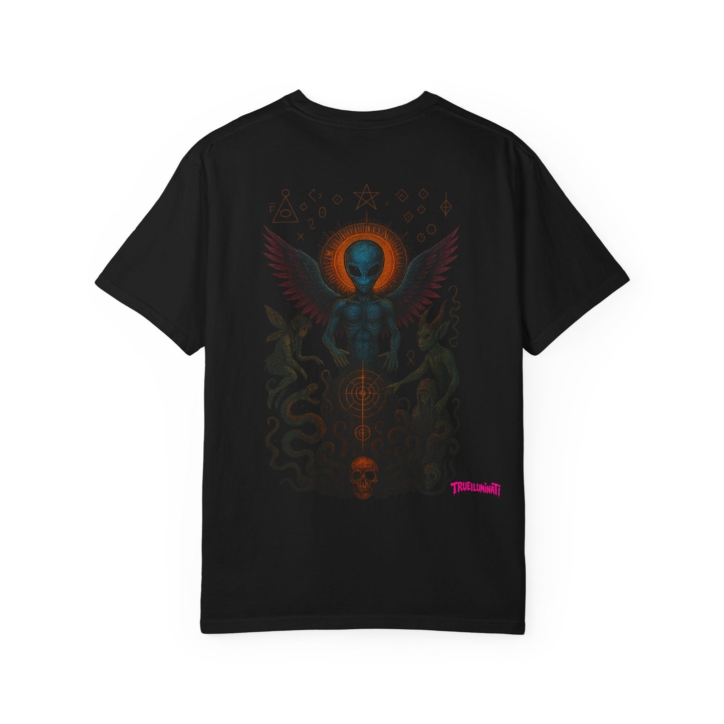 Fallen Angel By Trueiuminati Mystical Unisex T-shirt | Garment-Dyed | Spiritual Art Design | Perfect for Festivals, Gifts, and Everyday Wear, Artistic Apparel, [...]