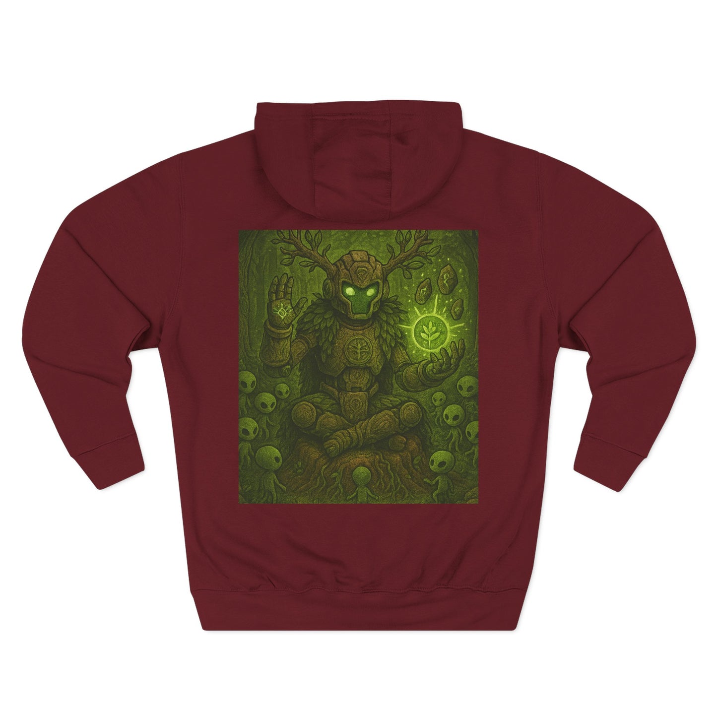 Earth Elemental Shaman Hoodie – By Trueiluminati Vision, Cosmic Streetwear, Unisex Style