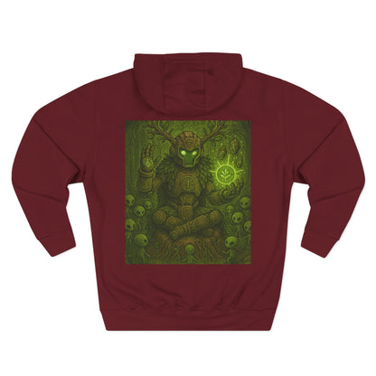 Earth Elemental Shaman Hoodie – By Trueiluminati Vision, Cosmic Streetwear, Unisex Style