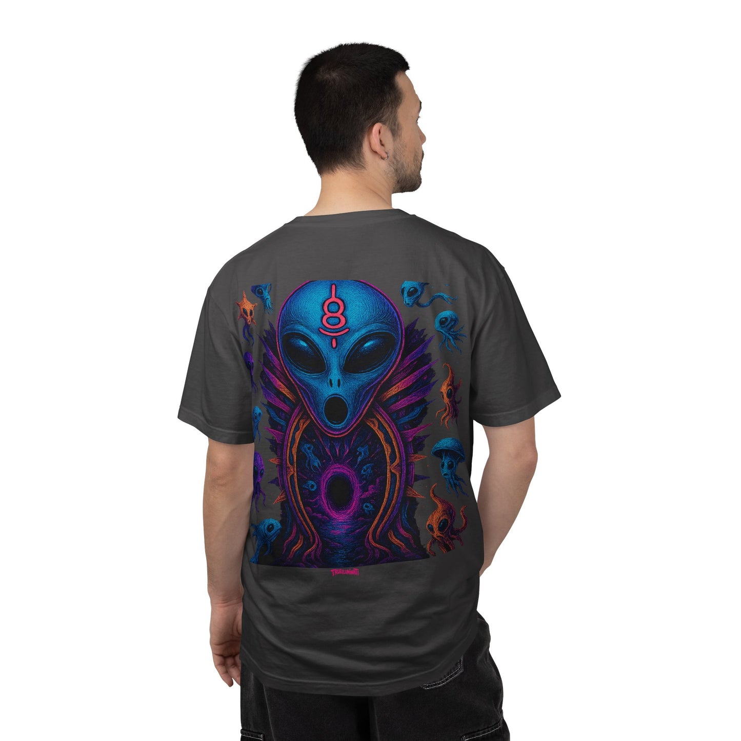 Deep Sea Portal By Trueiluminati T-shirt - Vibrant Unisex Tee for Sci-Fi Lovers, Casual Wear, Unique Gift for Birthdays, Festivals, or Everyday Style
