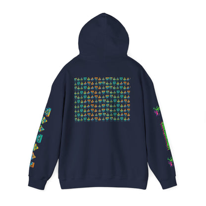 Young simbol by Trueiluminati Unisex Hoodie, Cozy Sweatshirt for Outdoor Lovers, Gift for Adventurers, Eco-Friendly Fashion, Great for Camping