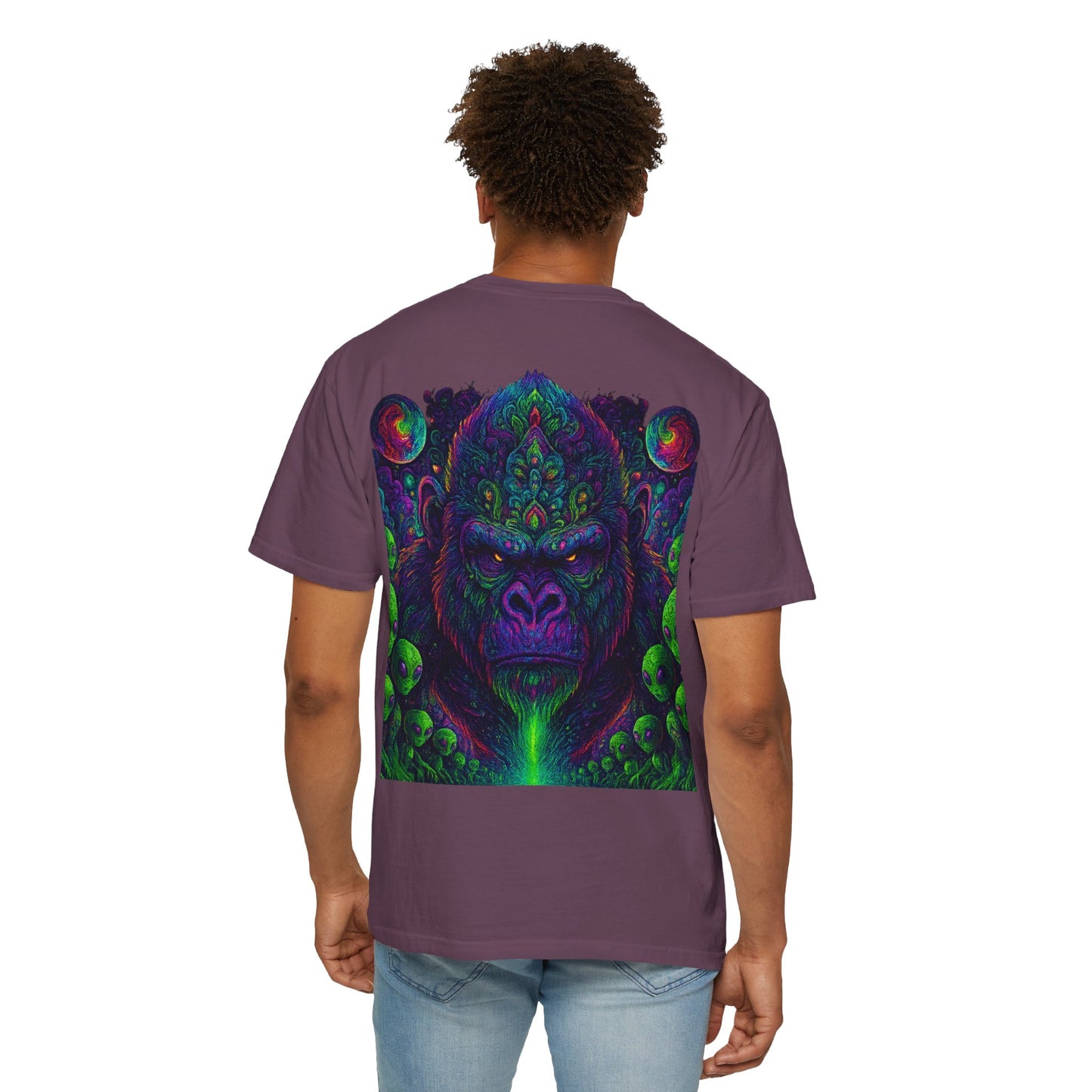 Psychedelic Gorilla Alpha Ape By Trueiluminati  Unisex T-Shirt | Unique Graphic Tee for Creative Souls | Gift for Art Lovers, Festival Wear, Nature Enthusiasts, [...]