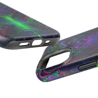 Alpha Apee By Trueiluminati Vibrant Gorilla Phone Case - Magnetic Impact-Resistant, Carry the Vibe Unique Gift for Animal Lovers, Psychedelic Design, Phone Protector, Eco-Friendly