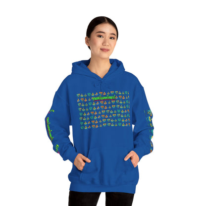 Young simbol by Trueiluminati Unisex Hoodie, Cozy Sweatshirt for Outdoor Lovers, Gift for Adventurers, Eco-Friendly Fashion, Great for Camping