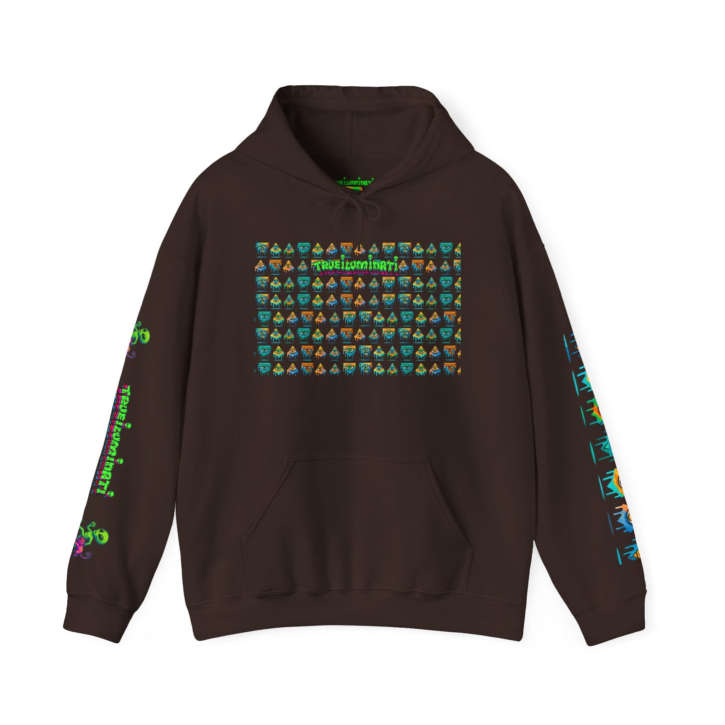 Young simbol by Trueiluminati Unisex Hoodie, Cozy Sweatshirt for Outdoor Lovers, Gift for Adventurers, Eco-Friendly Fashion, Great for Camping