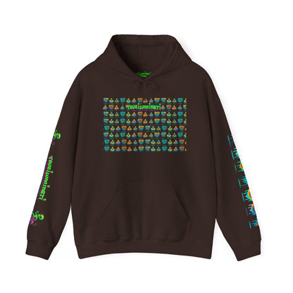 Young simbol by Trueiluminati Unisex Hoodie, Cozy Sweatshirt for Outdoor Lovers, Gift for Adventurers, Eco-Friendly Fashion, Great for Camping