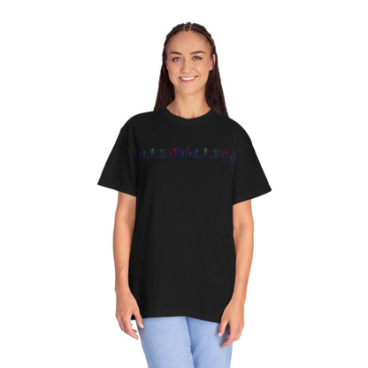 Hell Path By Trueiluminati Garment-Dyed T-shirt Unisex Gothic Tattoo-Style Shirt – Exclusive Trueiluminati Design