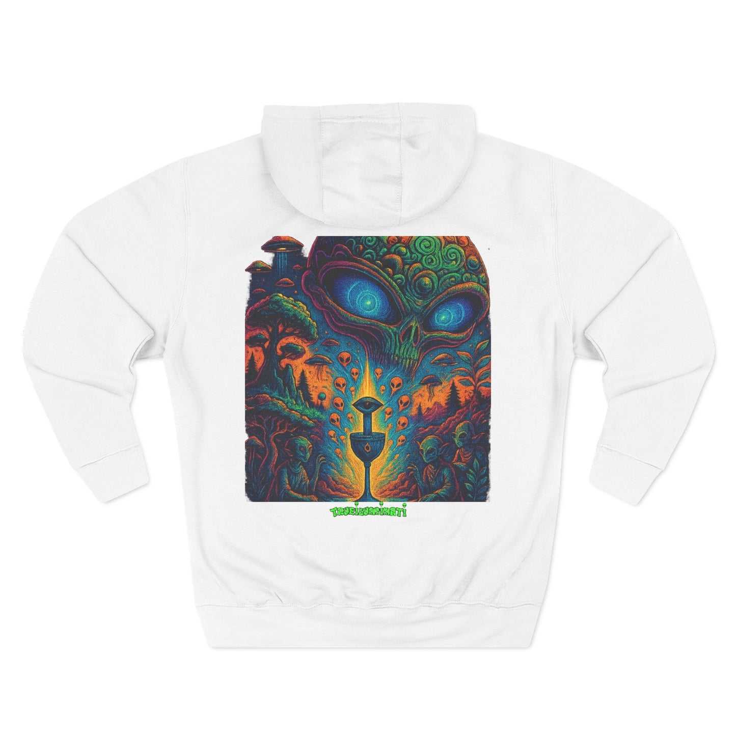 Psychedelic Three-Panel Fleece Hoodie, Cozy Hoodie for Festival Lovers, Unique Gift for Art Enthusiasts, Perfect for Casual Outings, [...]