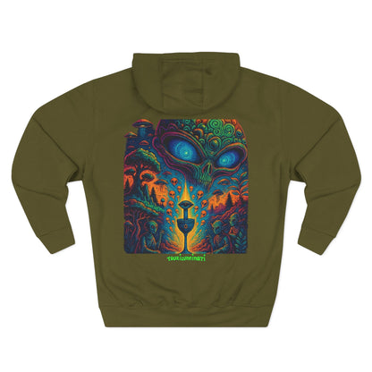 Psychedelic Three-Panel Fleece Hoodie, Cozy Hoodie for Festival Lovers, Unique Gift for Art Enthusiasts, Perfect for Casual Outings, [...]