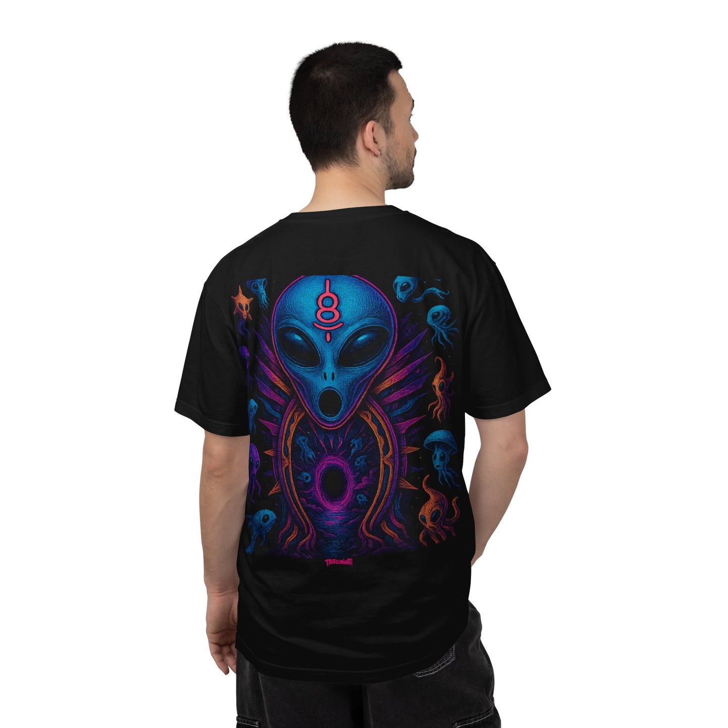 Deep Sea Portal By Trueiluminati T-shirt - Vibrant Unisex Tee for Sci-Fi Lovers, Casual Wear, Unique Gift for Birthdays, Festivals, or Everyday Style