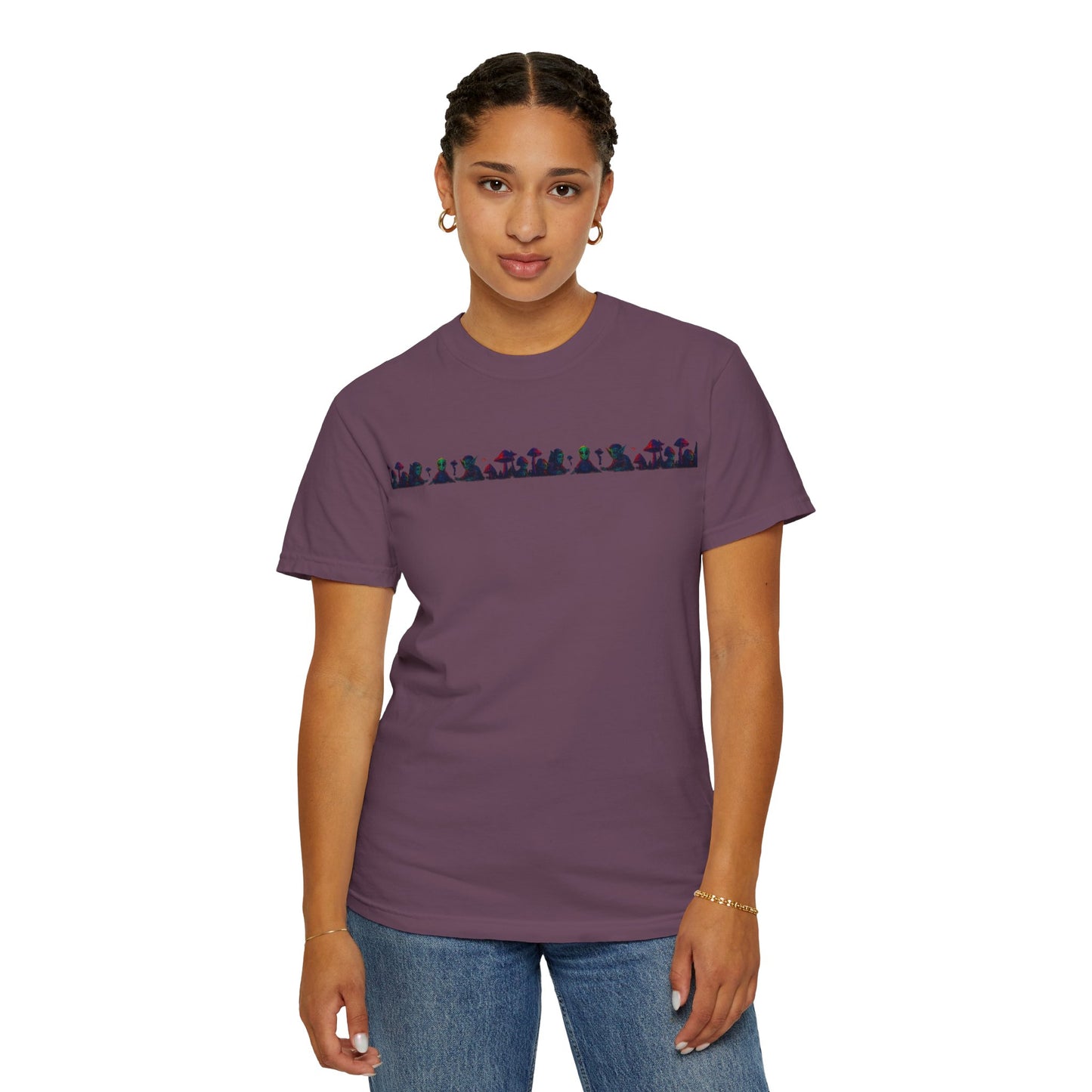 Hell Path By Trueiluminati Garment-Dyed T-shirt Unisex Gothic Tattoo-Style Shirt – Exclusive Trueiluminati Design