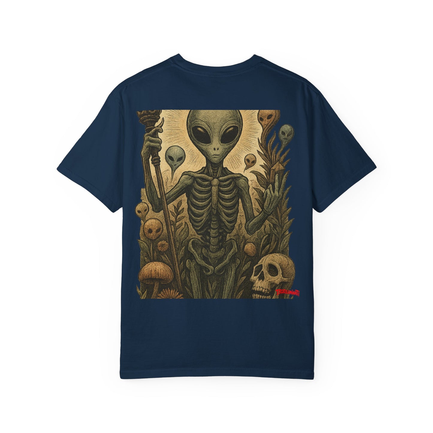 Seeker Alien By Trueiluminati -Inspired Unisex T-Shirt, Cool Graphic Tee, Gift for Sci-Fi Lovers, Trendy Streetwear, Casual Everyday Wear