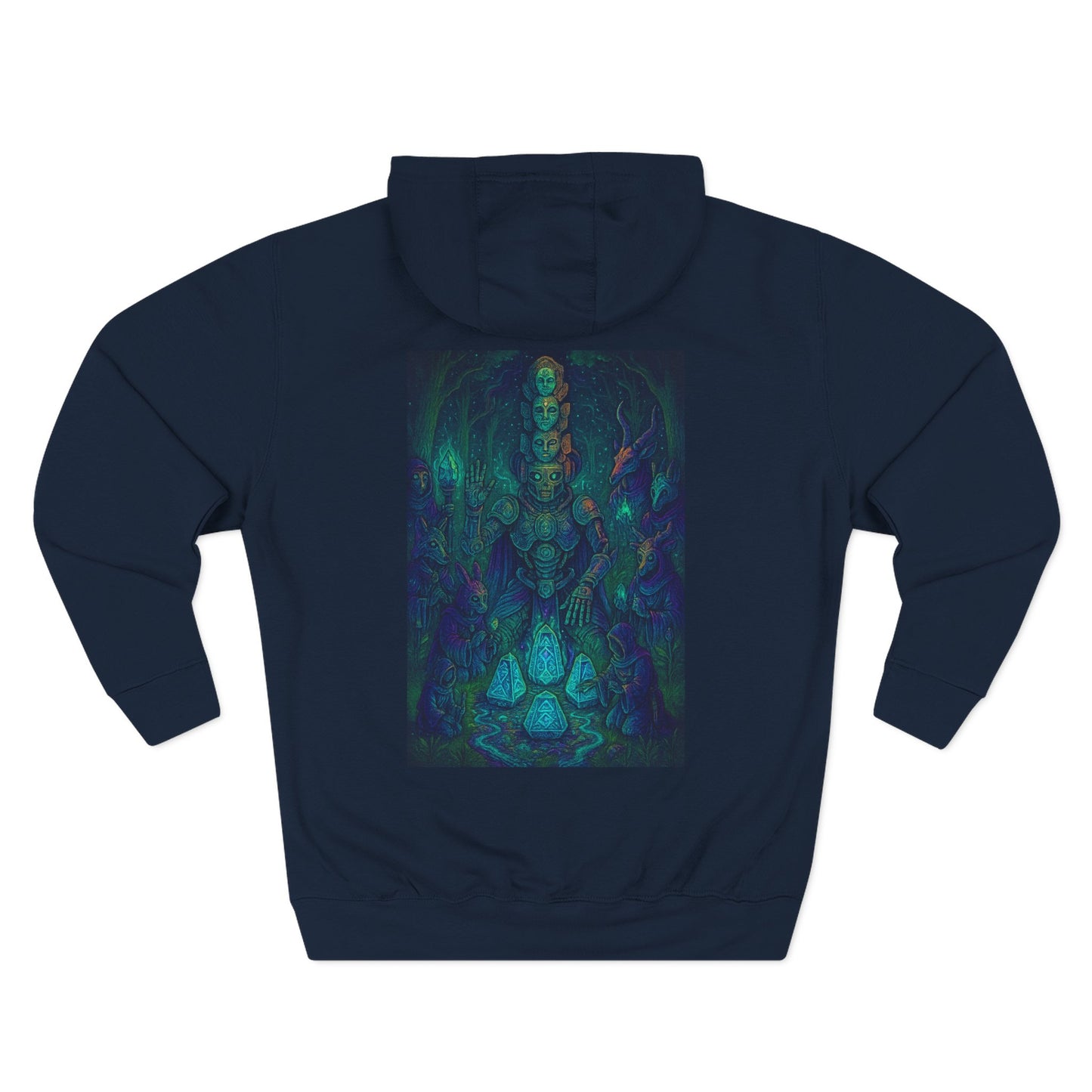 💧 Water Elemental Shaman Hoodie – By Trueiluminati Flow, Cosmic Streetwear, Unisex Style