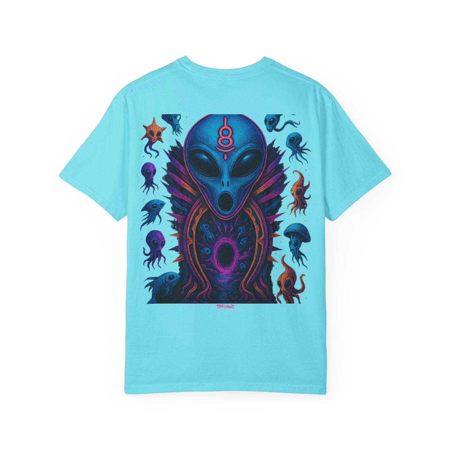 Deep Sea Portal By Trueiluminati T-shirt - Vibrant Unisex Tee for Sci-Fi Lovers, Casual Wear, Unique Gift for Birthdays, Festivals, or Everyday Style