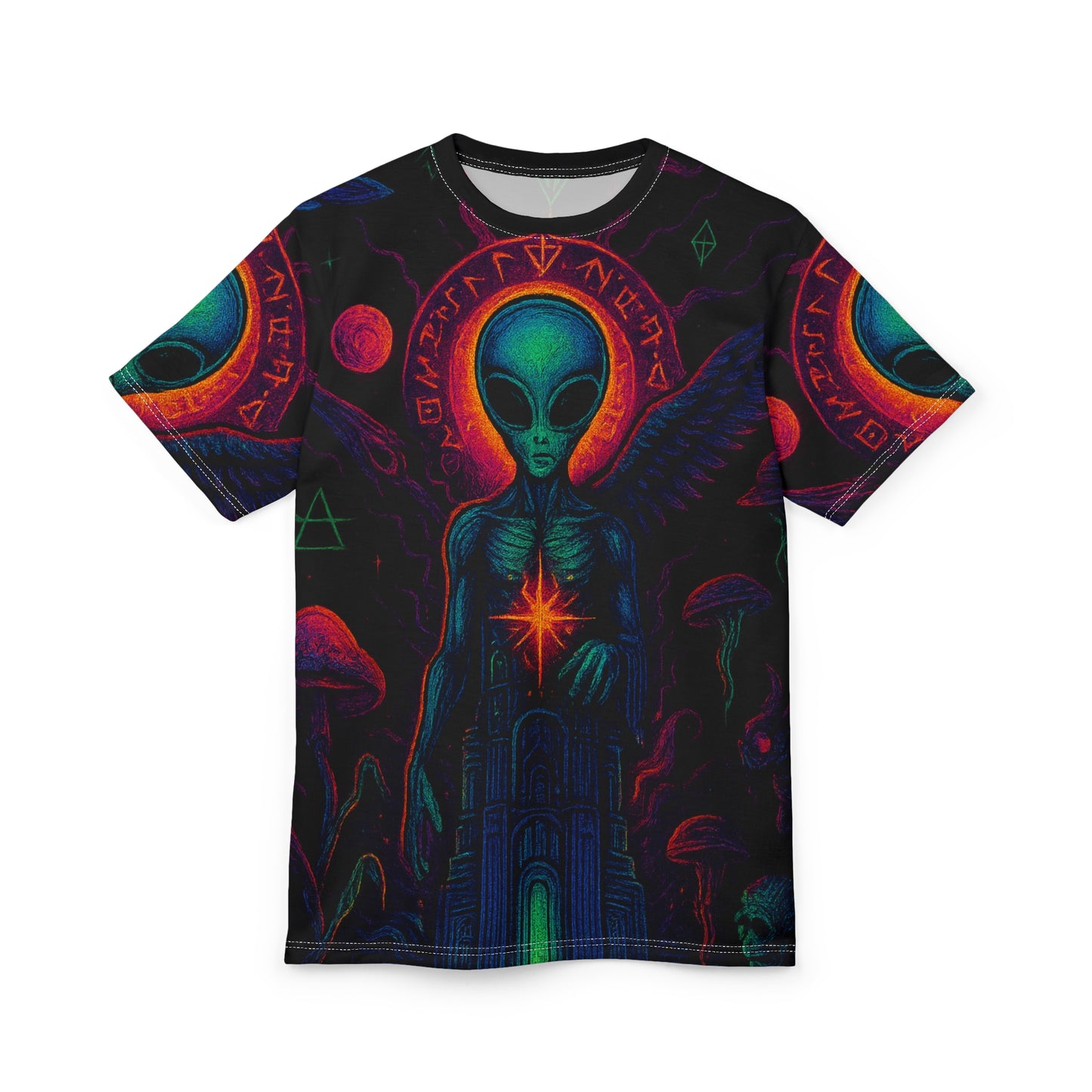 The Tower by Trueiluminati Unisex Tee, Unique Graphic Tee, Sci-Fi T-Shirt, Gift for Space Lovers, Men's & Women's Casual Wear