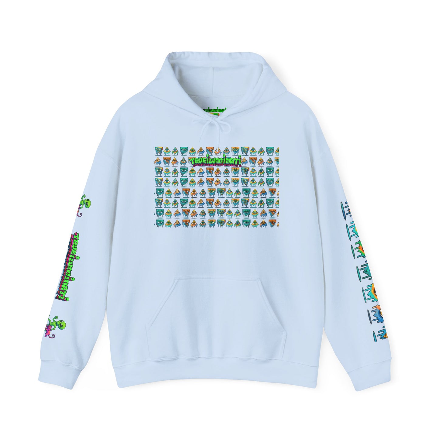 Young simbol by Trueiluminati Unisex Hoodie, Cozy Sweatshirt for Outdoor Lovers, Gift for Adventurers, Eco-Friendly Fashion, Great for Camping