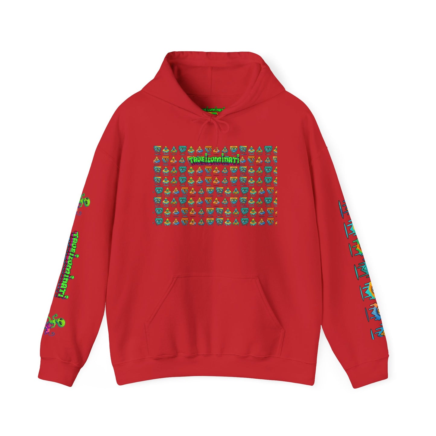 Young simbol by Trueiluminati Unisex Hoodie, Cozy Sweatshirt for Outdoor Lovers, Gift for Adventurers, Eco-Friendly Fashion, Great for Camping