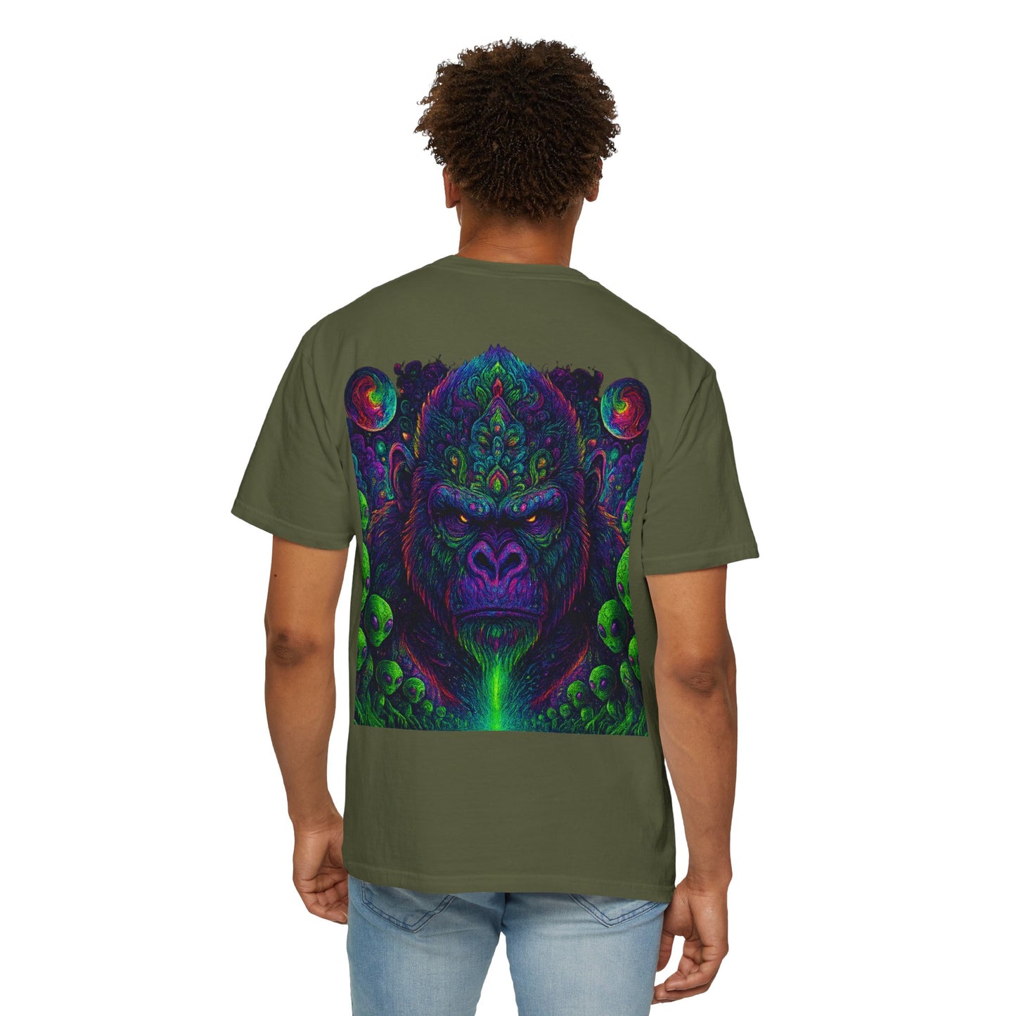 Psychedelic Gorilla Alpha Ape By Trueiluminati  Unisex T-Shirt | Unique Graphic Tee for Creative Souls | Gift for Art Lovers, Festival Wear, Nature Enthusiasts, [...]