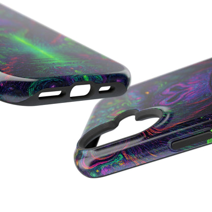 Alpha Apee By Trueiluminati Vibrant Gorilla Phone Case - Magnetic Impact-Resistant, Carry the Vibe Unique Gift for Animal Lovers, Psychedelic Design, Phone Protector, Eco-Friendly