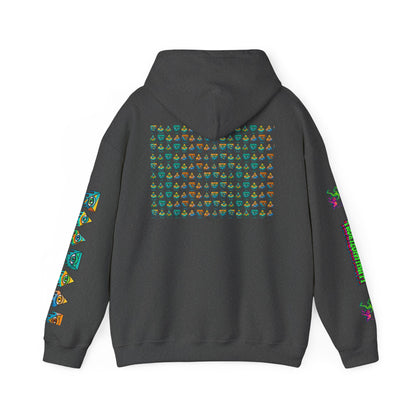 Young simbol by Trueiluminati Unisex Hoodie, Cozy Sweatshirt for Outdoor Lovers, Gift for Adventurers, Eco-Friendly Fashion, Great for Camping