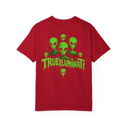 Welcome To The Club By Trueiuminati Unisex Gothic Tattoo-Style Shirt – Exclusive Trueiluminati Design Garment-Dyed T-shirt
