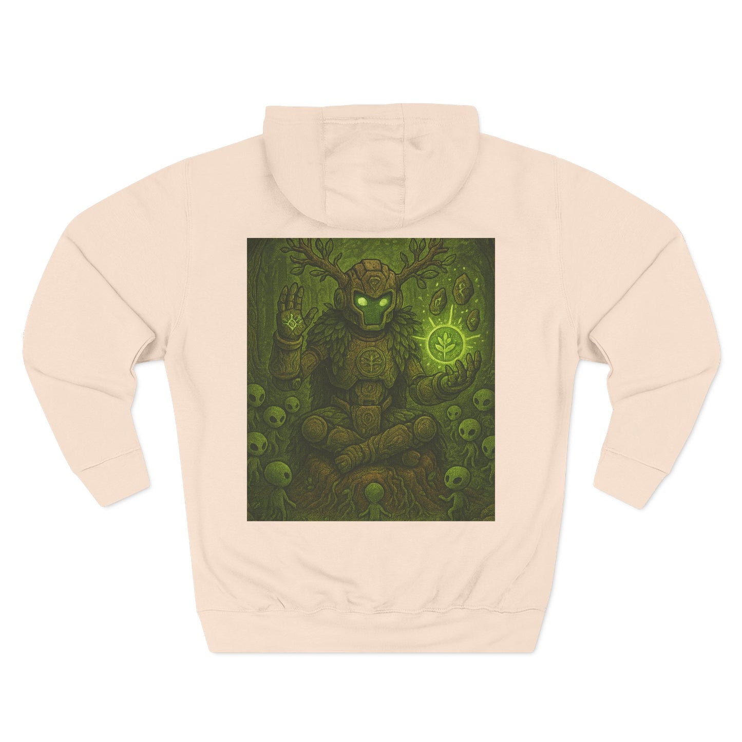 Earth Elemental Shaman Hoodie – By Trueiluminati Vision, Cosmic Streetwear, Unisex Style
