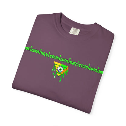 Welcome To The Club By Trueiuminati Unisex Gothic Tattoo-Style Shirt – Exclusive Trueiluminati Design Garment-Dyed T-shirt