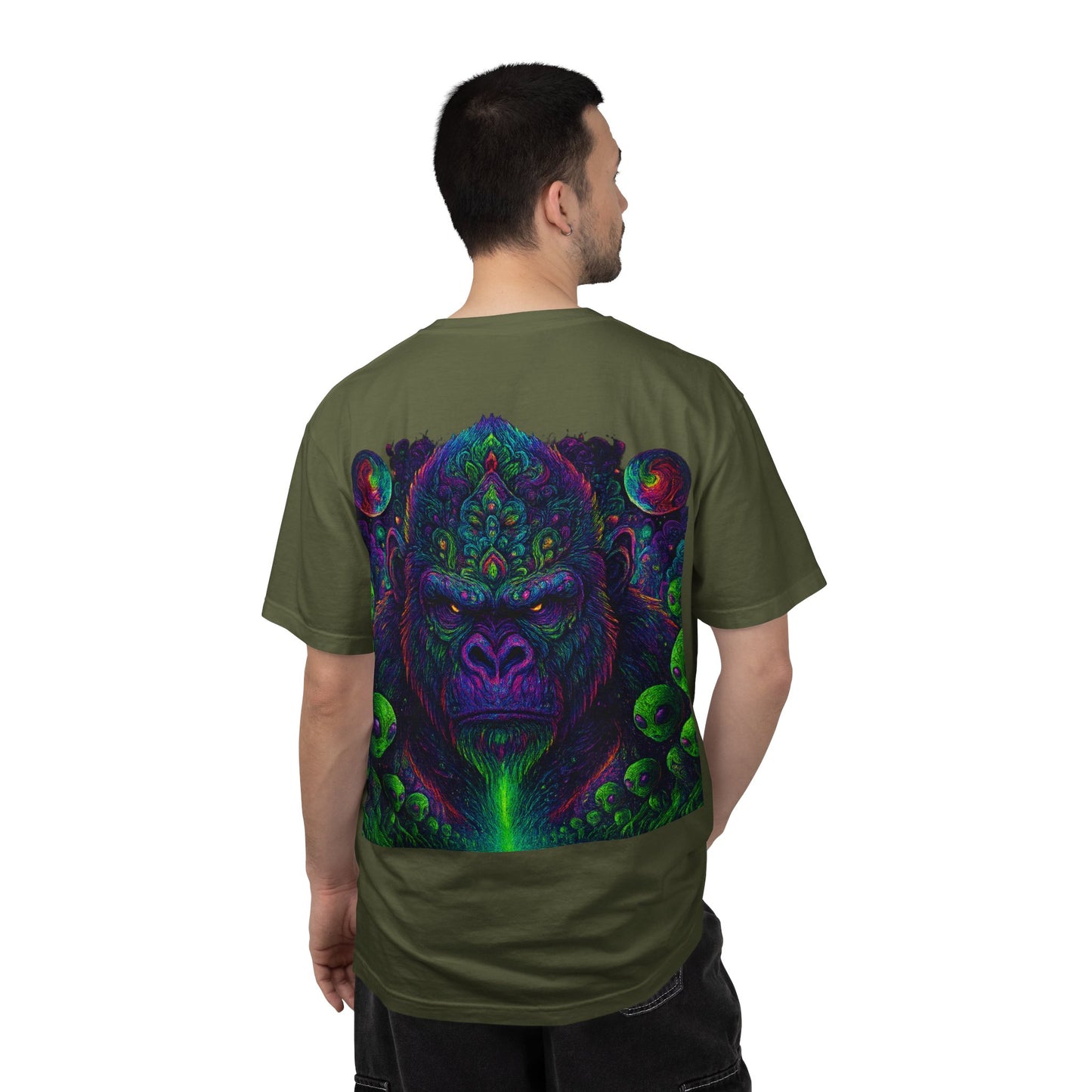 Psychedelic Gorilla Alpha Ape By Trueiluminati  Unisex T-Shirt | Unique Graphic Tee for Creative Souls | Gift for Art Lovers, Festival Wear, Nature Enthusiasts, [...]