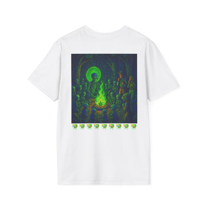 Forest At Night By Trueiluminati Mystical Gathering Unisex T-Shirt | Chill Vibes, Perfect for Festivals, Summer Nights, Gift for Friends, Unique Graphic Tee