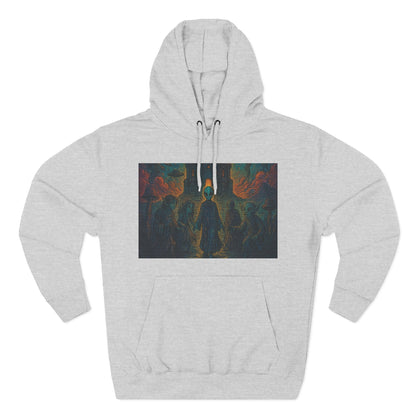 Heaven And Hell By Trueiluminati Mystical Three-Panel Fleece Hoodie - Cozy Apparel for Fans of Fantasy, Unique Gift for Holidays, Ideal for Autumn and Winter Loungewear