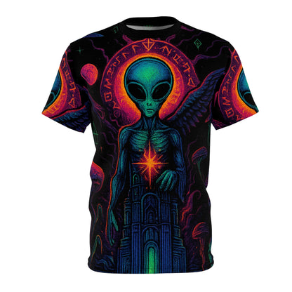 The Tower by Trueiluminati Unisex Tee, Unique Graphic Tee, Sci-Fi T-Shirt, Gift for Space Lovers, Men's & Women's Casual Wear