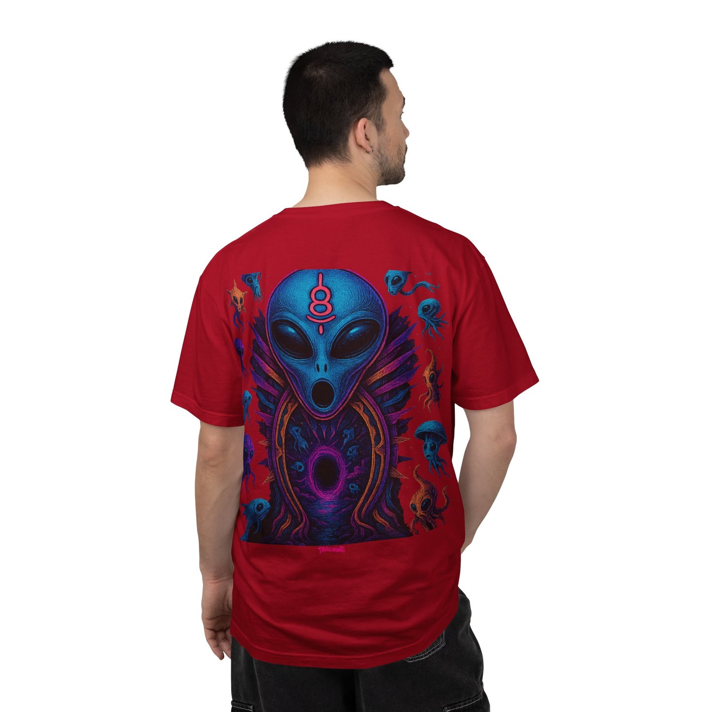 Deep Sea Portal By Trueiluminati T-shirt - Vibrant Unisex Tee for Sci-Fi Lovers, Casual Wear, Unique Gift for Birthdays, Festivals, or Everyday Style